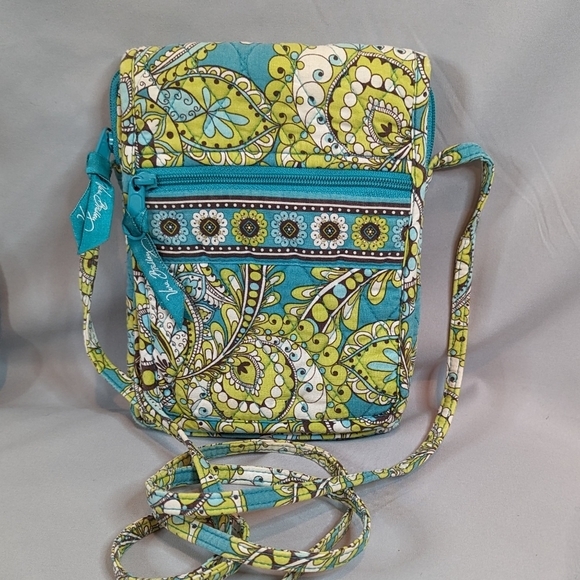 VERA Bradley Purse Wallet Wristlet Paisley Floral Peacock Quilted Crossbody Lot - Picture 4 of 13